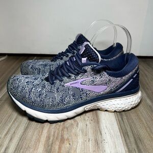 Brooks Ghost 11 Navy Blue & Purple Womens Running Shoes / Sneakers Size 7.5